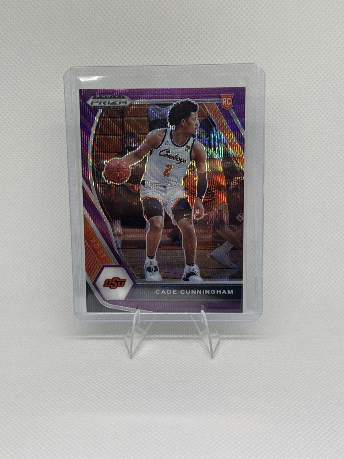 2021-22 Panini Prizm Draft Picks - Cade Cunningham #1 Purple Wave Prizm (RC)