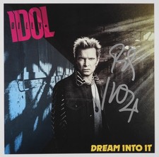 Billy Idol JSA Signed Autograph Album Vinyl Insert Dream Into It