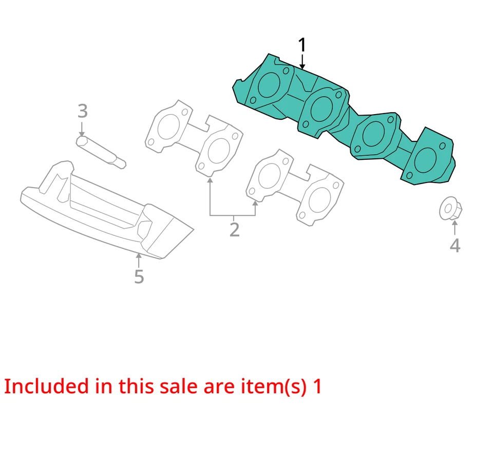 Ford Expedition 2007 colector de escape izquierdo fabricante de equipos originales 118 k millas - LKQ309982012 Foto 4 de 4
