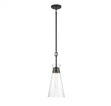 1 SAVOY HOUSE LAKEWOOD MINI PENDANT LIGHT FIXTURE - MATTE BALCK - NEW IN BOX