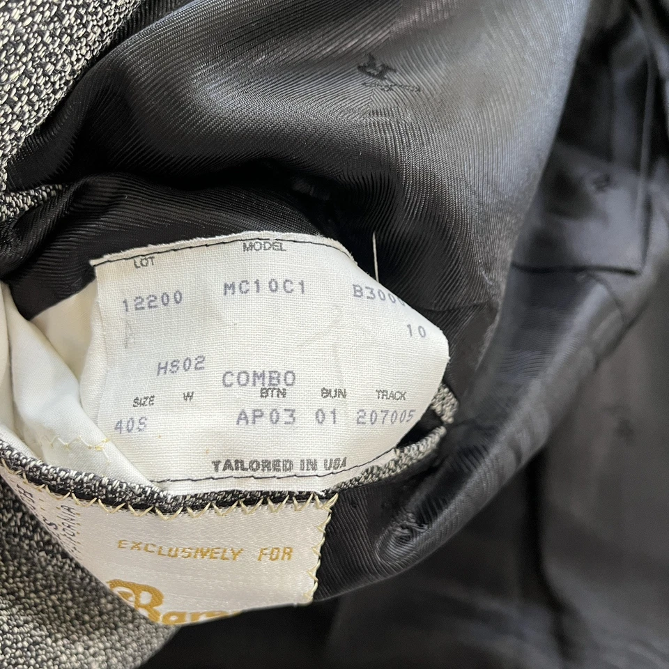 Blazer Louis Roth Doble Pecho 40S Lana Tweed Antiguo Money Union Hecho de Colección  Foto 3 de 4