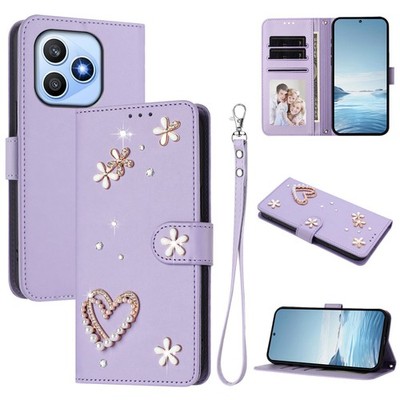 Wallet Case For Infinix Motorola Diamond Love Flip Stand Leather Phone Cover Hot
