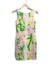 Lilly Pulitzer Target Fan Dance Sleeveless Mini Shift Lined Dress Size 6