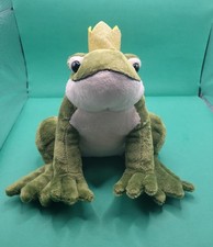 Crowned Frog Plush Green Prince 8  Seated Soft