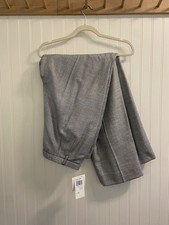 Pendleton Tweed Wide Leg Lined Pants Rayon Wool Silk Navy White Academia 16 NWT