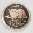 1985 Alaska 1 oz .999 Silver Round - JM Johnson Matthey - SEALED - SKU-Q3059
