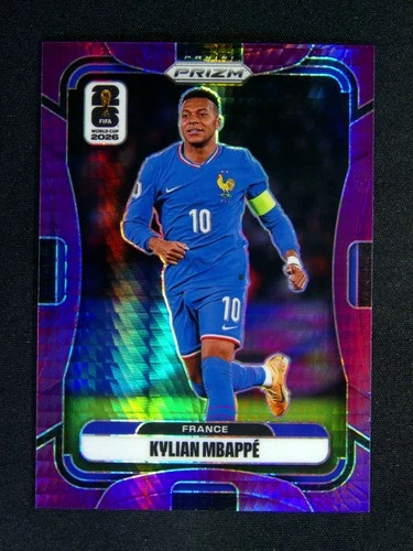 2026 Panini Prizm FIFA World Cup Kylian Mbappe #40 Purple Hyper Prizms /299