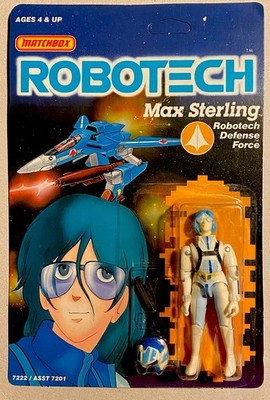 Matchbox Robotech Macross Max Sterling Action Figure (1985) MOC Unpunched