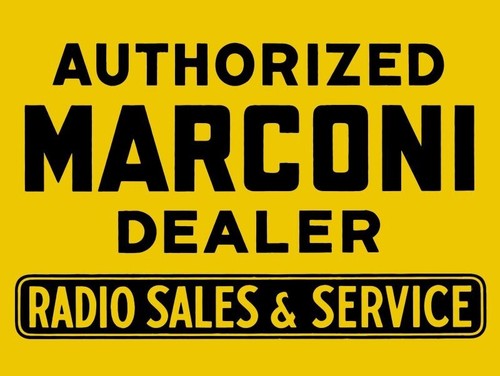 Marconi Radio Sales & Service NEW METAL SIGN: 9x12" Free Shipping - 第 1/1 張圖片