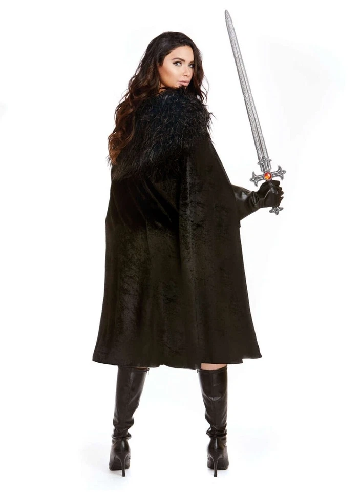 Adult Woman's Warrior Queen Northern Medieval Goth Renaissance 3-Piece Set - L - Image 2 of 2