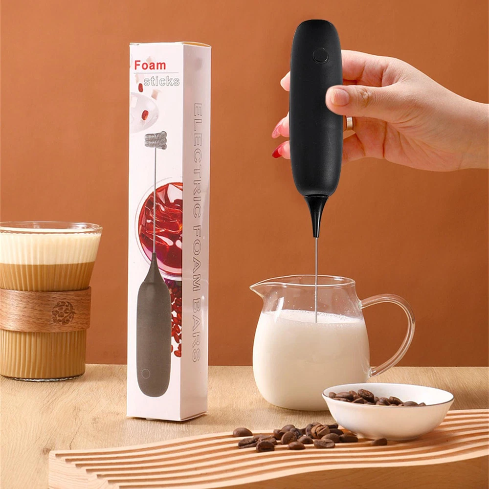 Milk Frother Electric Handheld Foam Maker Whisk Drink Mixer for Lattes Matcha
