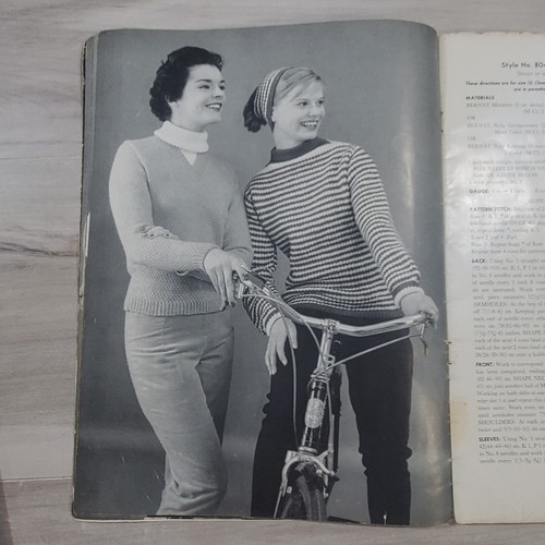 Vtg 1950s Bernat’s Handicrafter No. 76 Knitting Book Magazine Bulky Knits - Picture 11 of 17