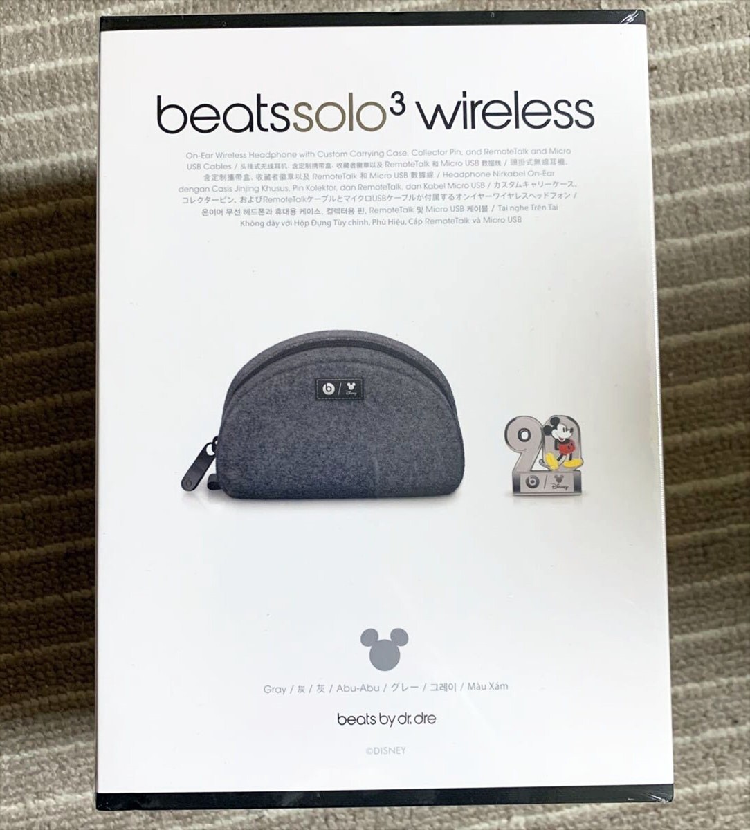 み*い様 （あ）未使用beats solo3 wireless ミッキー90周年 Beats、ミッキーマウス90周年を記念したワイヤレスヘッドホン