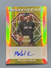 Michael Kirian 2021 Panini Elite Extra Auto Hidden Gems Gold Auto 5/10 SSP 🔥🔥