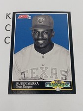 1991 Score Baseball #859 Ruben Sierra Texas Rangers 