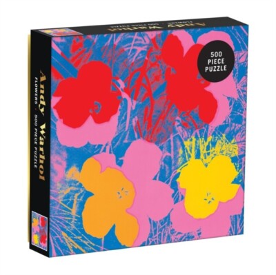 NEU BOX Galison ANDY WARHOL BLUMEN 500 PUZZLE -