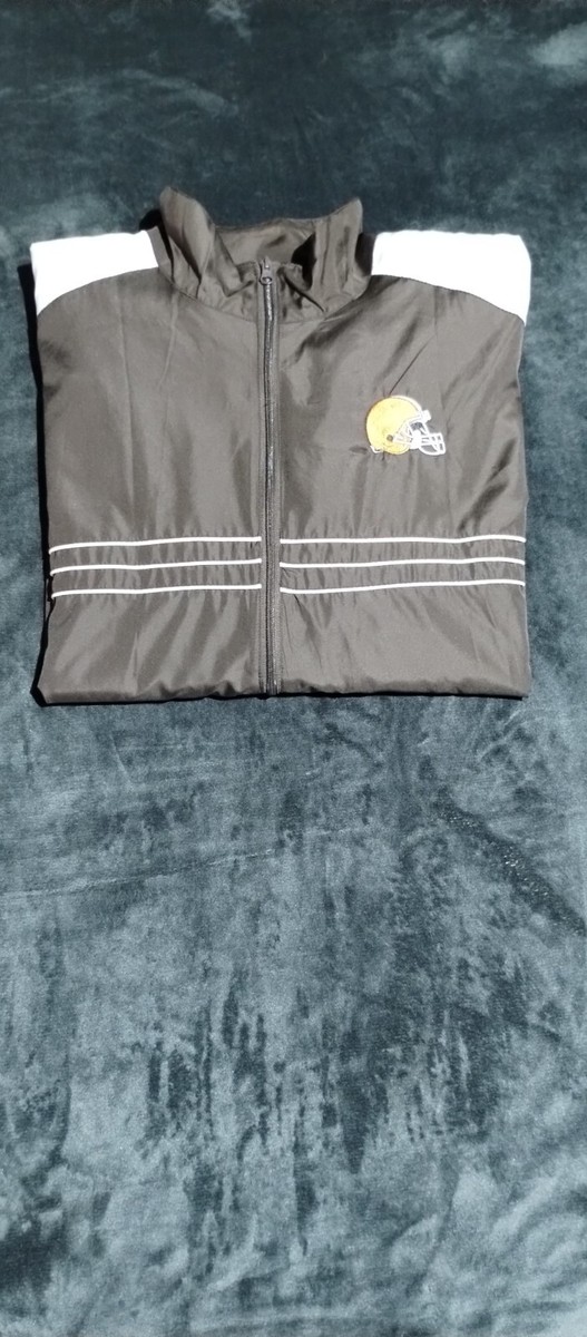 Cleveland Browns NFL Reebok Full Zip Men's XXL Windbreaker Jacket