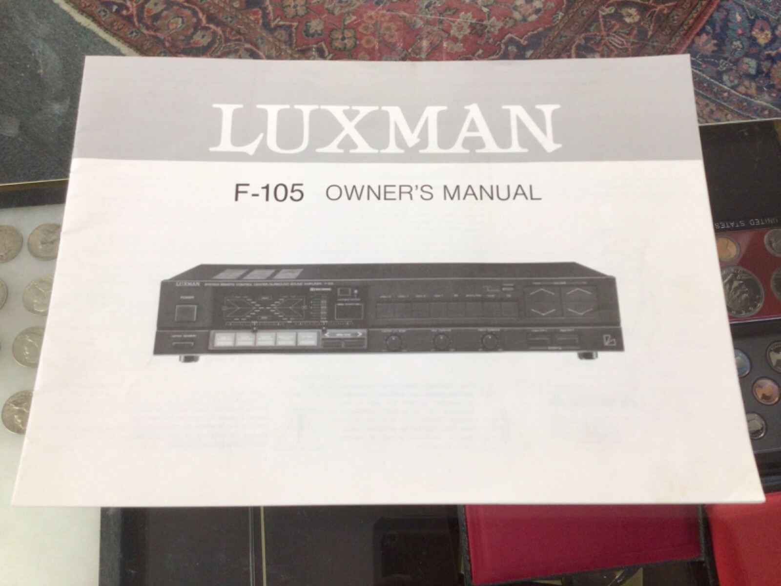 Vintage Original LUXMAN F-150 Owners’s Manual