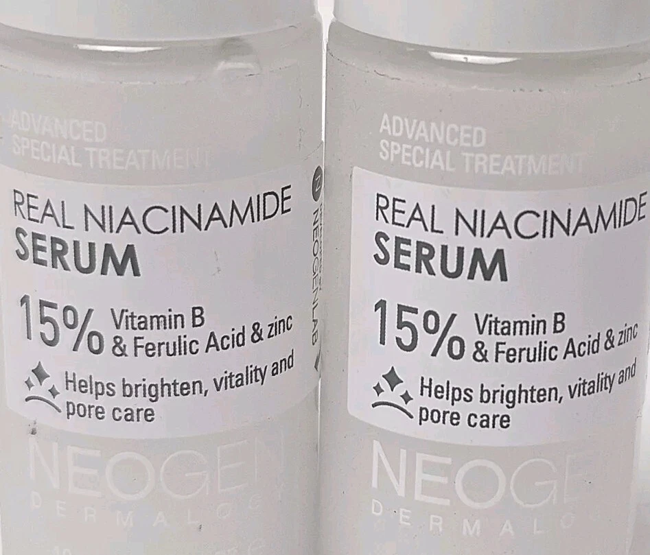 2x NEOGEN DERMALOGY real niacinamide serum 15% vitamin B, NEW 10mL / .33 oz - Image 2 of 4