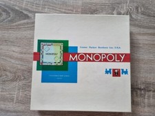 Monopoly Brettspiel Franz Schmidt 1961 Quadratisch Vollstaändig DM Version