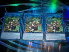 3x Wynn the Wind Charmer, Verdant 1st Edition Secret Rare RA03-EN045