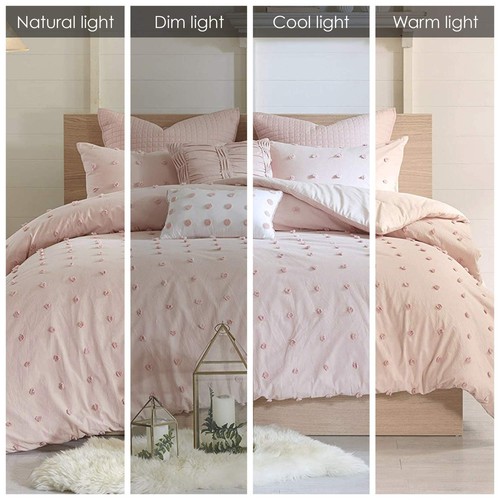 Urban Habitat Duvet Set 100% Cotton Jacquard, Tufts Accent, Shabby Chic All S... - Picture 2 of 12