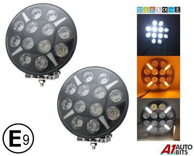 9'' Runde Jumbo Lampe DRL Parken LED Licht 2X Für MAN DAF Volvo Lkw