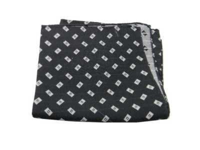 PER L'UOMO DI CLASSE SPLENDIDA POCHETTE DA TASCHINO NERA E BIANCA