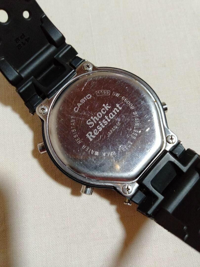 CASIO G-SHOCK DW-6600B FOX FIRE VINTAGE WATCH TESTED FROM CASIO G-SHOCK DW-6600B FOX FIRE VINTAGE WATCH TESTED FROM