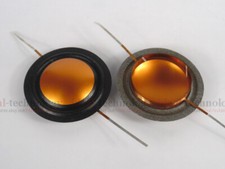 2PCS 25.4mm 25.5mm 1" silk Gold Titanium diaphragm dome Tweeters voice coil