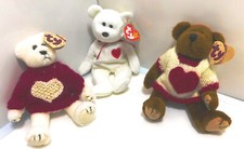 Ty Beanie Babies Valentino, Cassanova, Nicholas Collectibles w/ Tag
