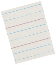Zaner-Bloser Paper 1/2 Inch Ruled 10.5x8 Inches 500 Sheets White 85338