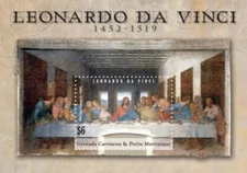Grenadines 2010 - Leonardo Da Vinci Art - Souvenir Stamp Sheet Scott #2766 - MNH