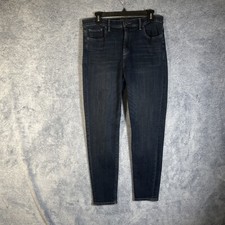 Lucky Brand Bridgette Women's Size 12 Skinny Stretch Blue Denim Jeans Pockets