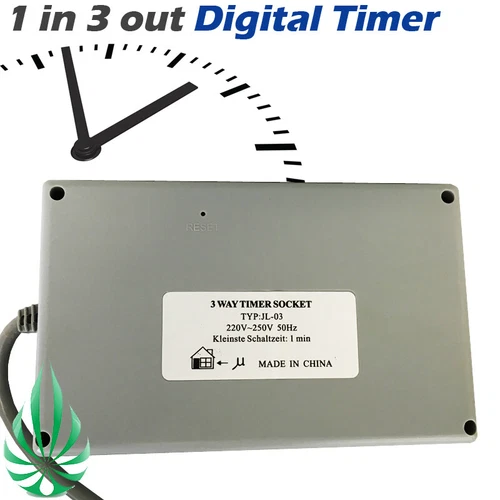 Hydroponic Grow Light Grow Fan Timer Switch Countdown Timer Minute Second Timer - Picture 8 of 10