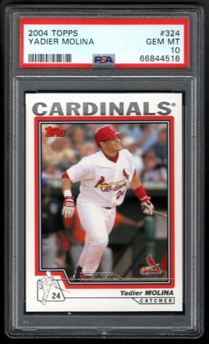 YADIER MOLINA PSA 10 GEM MINT CARDINALS HOF ROOKIE CARD 324 1ST RC SP 