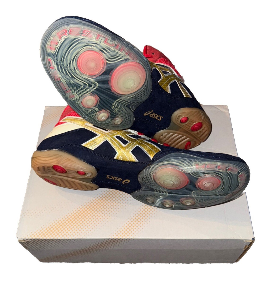 ASICS JY802 SPLIT SECOND VII MEN WRESTLING/ BOXING SHOESNAVY