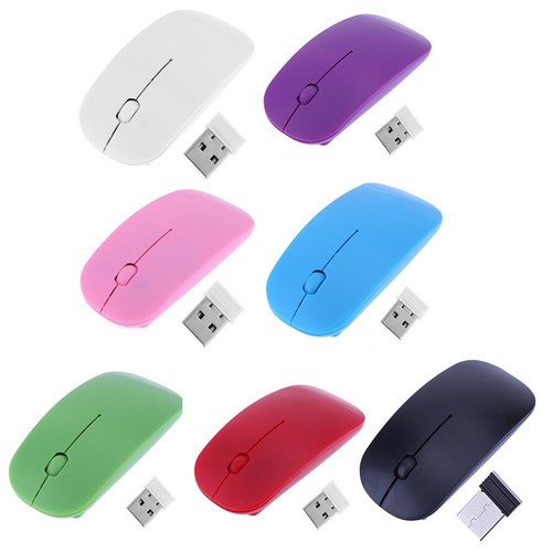 2.4GHz 1,000DPI Ultra-thin 3-Button Wireless Photoelectric Mouse (White) FR - Photo 4/12