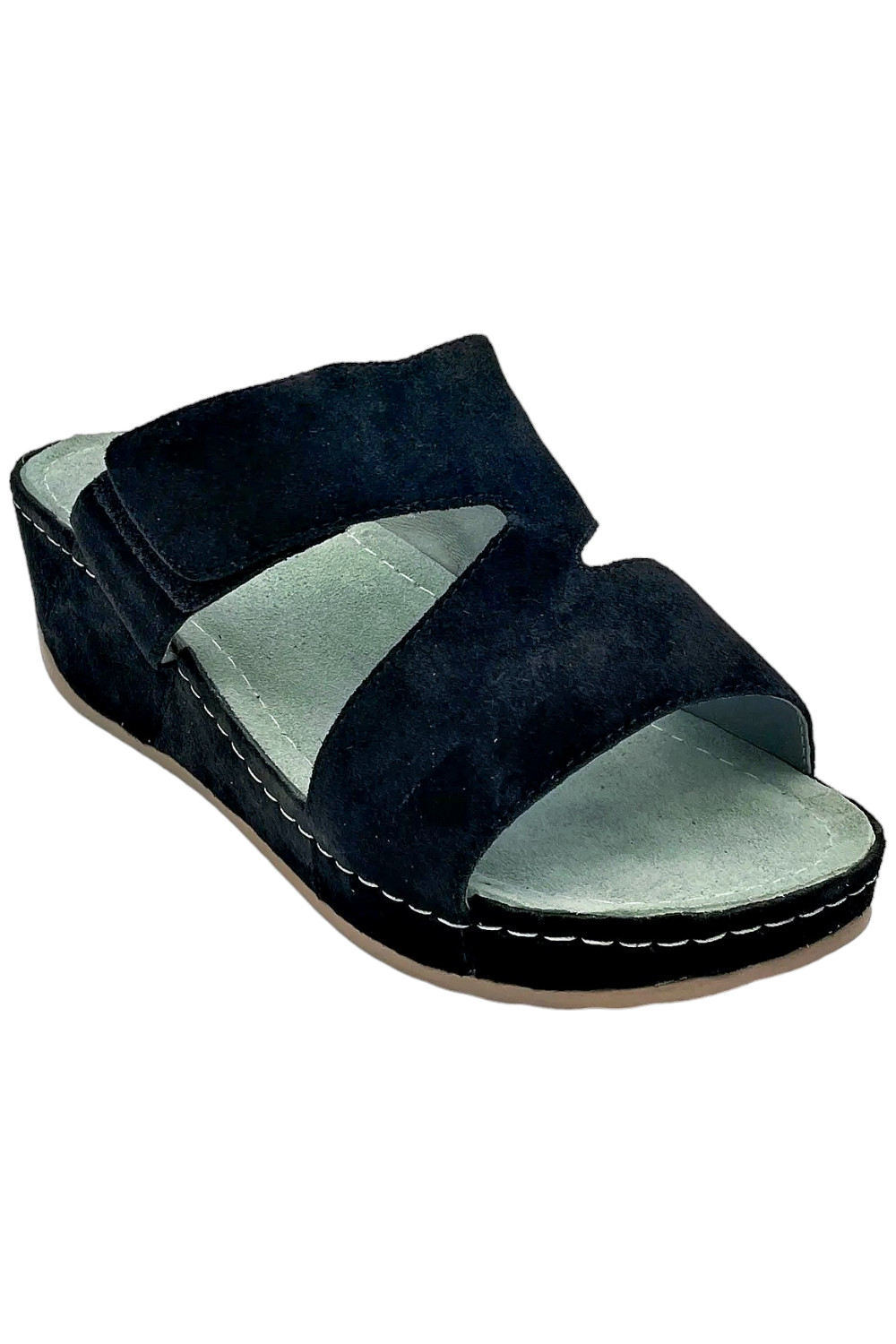 David Tate Womens Laurel Sandal Black Suede 6290₽