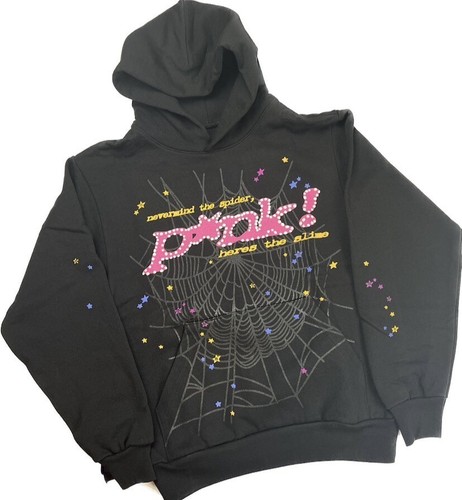 Sp5der P*NK Hoodie Black Men's - FW21 - US