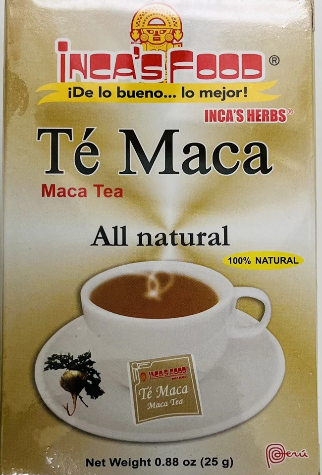Inca's Food Te Maca Tea 25 Rea Bags Pack X. 2. Peruvian.