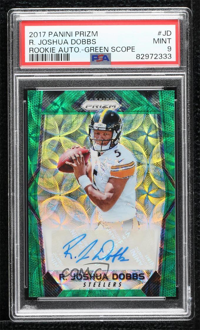 Joshua Dobbs Panini Prizm Rookie Autographs #JD Green Scope
