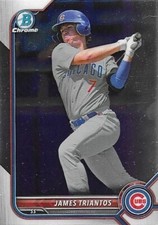 2022 Bowman Draft #BDC-166 James Triantos Chrome