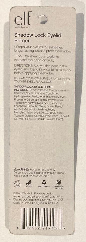 BUY 1, GET 1 AT 20% OFF (add 2) e.l.f. Shadow Lock Eyelid Primer, 21713 Pearl - Image 4 of 4