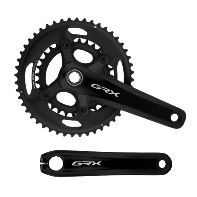 Couronne Shimano GRX RX600 46 Dents – Gravel 2x10 Vitesses, Noir