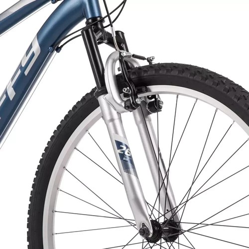 26" Highland Mountain Bike w/ All-Terrain Tires, 21-Speed, Metallic Blue - Picture 3 of 8