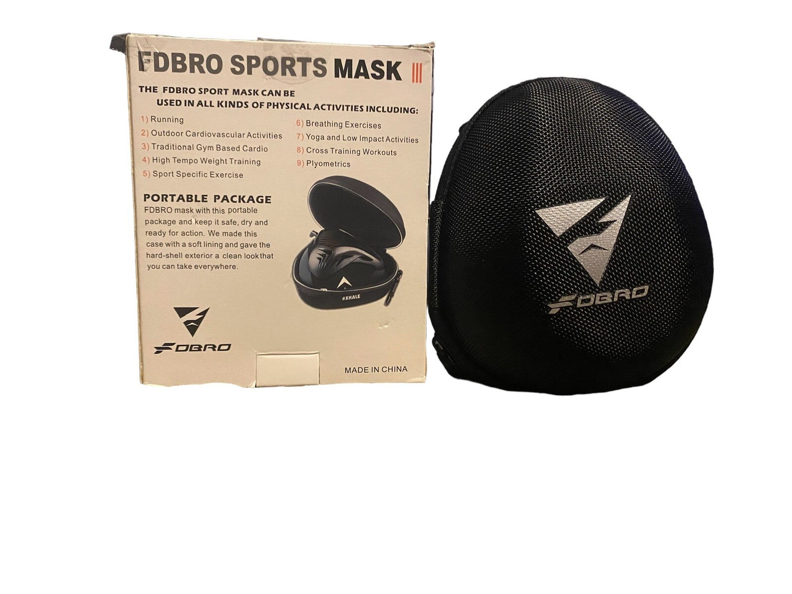 FDBRO Sports Mask III for Fitness Running Training, High Altitude Face ...