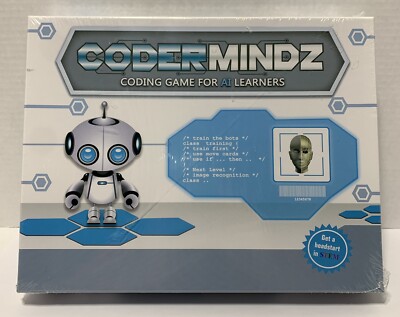 Codermindz Coding Game For AI Learners Ages 6+ 2-4 Players NEW Sealed