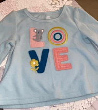 Just One You By Carter's 18M Months Light Blue Top Love Koala Long Sleeve