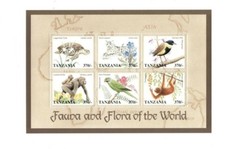 Tanzania 1998 - Fauna And Flora Birds - Sheet of 6 Stamps - Scott #1716 - MNH